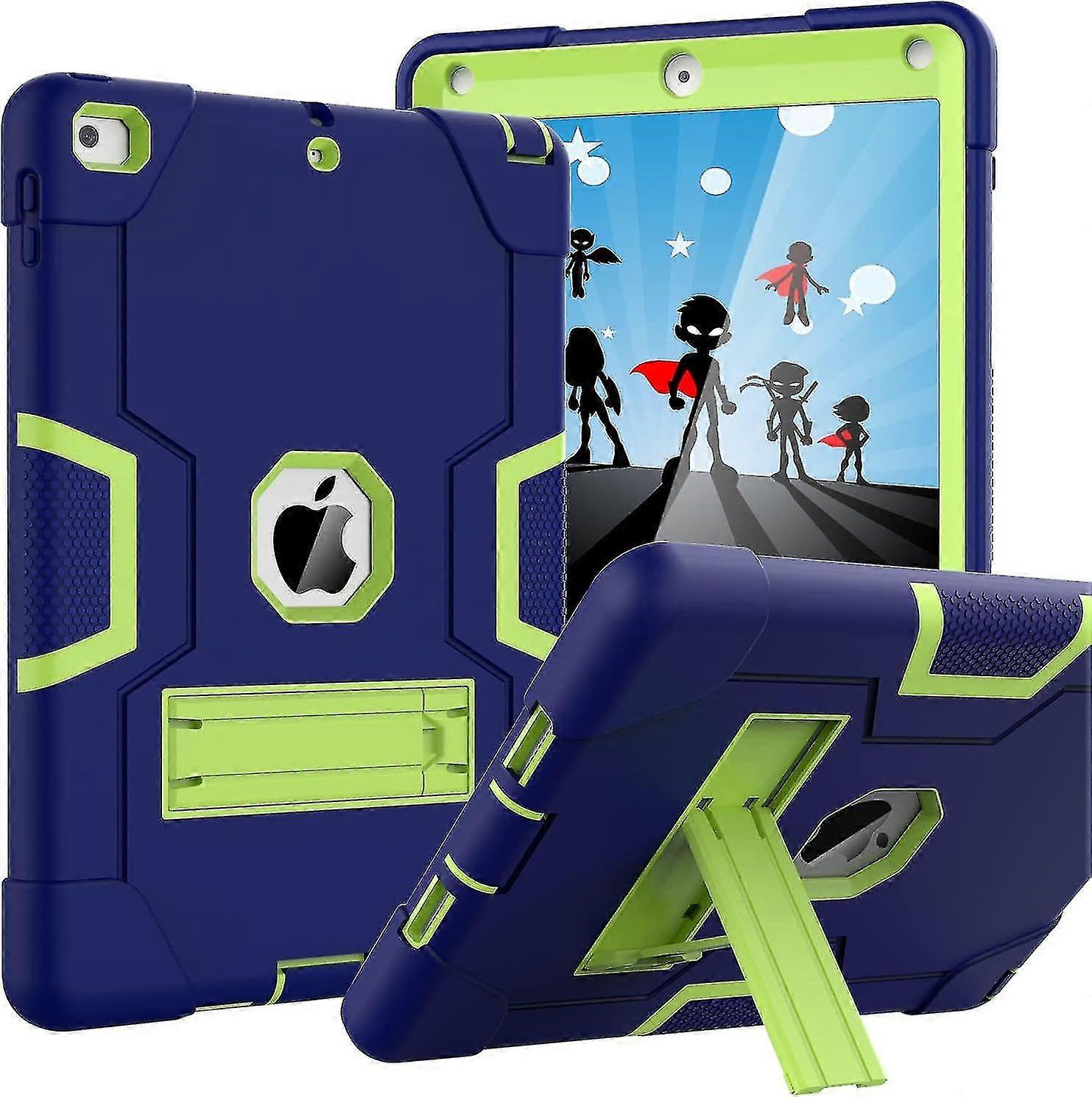 Capa para Ipad de 6ª Geração/ipad de 5ª Geração (9,7 polegadas, Modelo 2018/2017), Capa Ipad Air 2, Capa Protetora Robusta Híbrida à Prova de Choque para Ipad 9.7