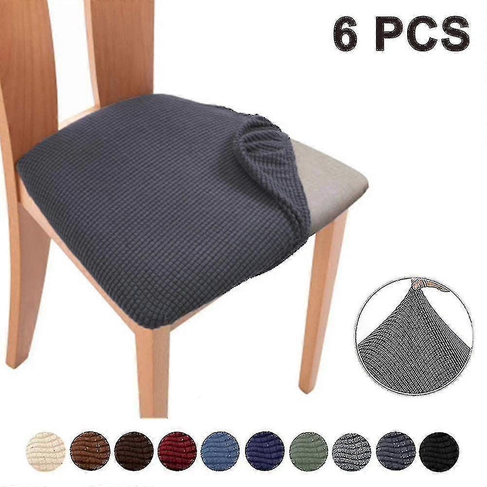 Ensemble de 6 housses de siège de chaise pour chaises de cuisine de salle à manger