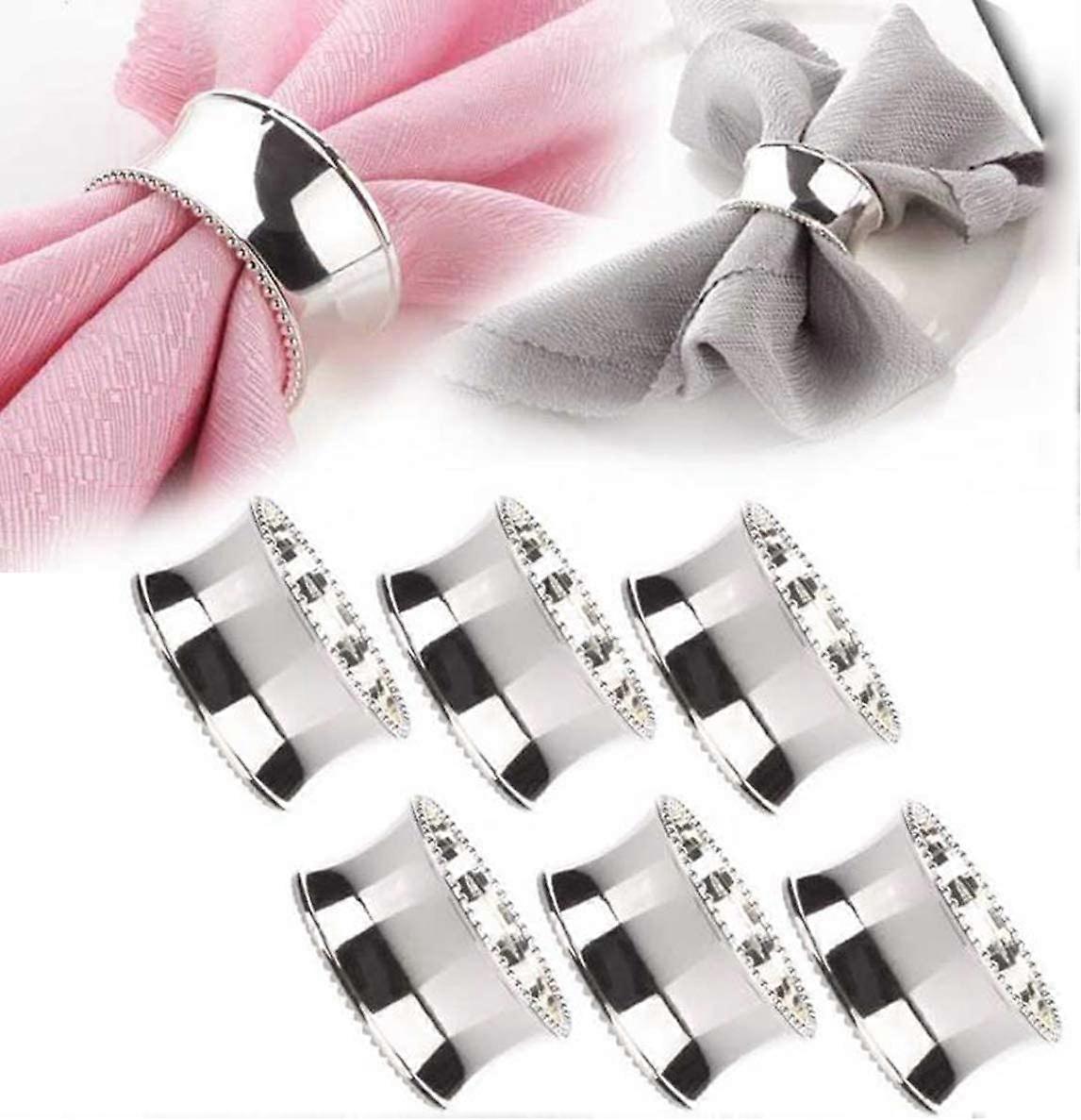 6 Pcs Napkin Rings Wedding Party Table Decorations