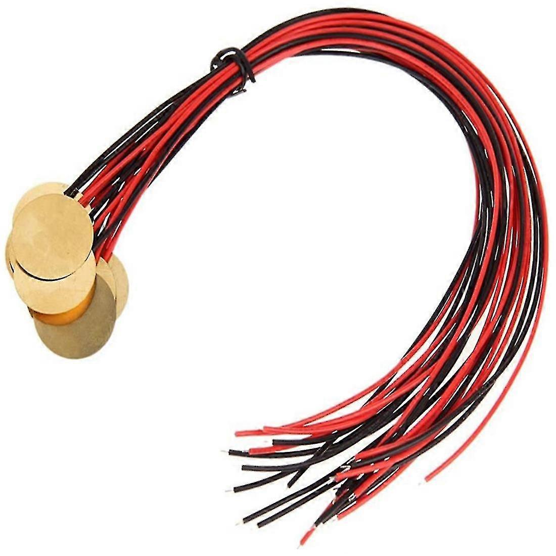 12pcs Piezo Pickup Transducer Prewired - 27mm Contact Microphone Trigger - Discs For Acoustic Instr Xinda