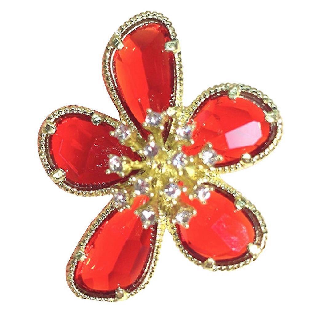 خاتم أحجار الراين الكبيرة - خاتم السبابة للزهرة - ملحقات لطيفة لتقليل العمر