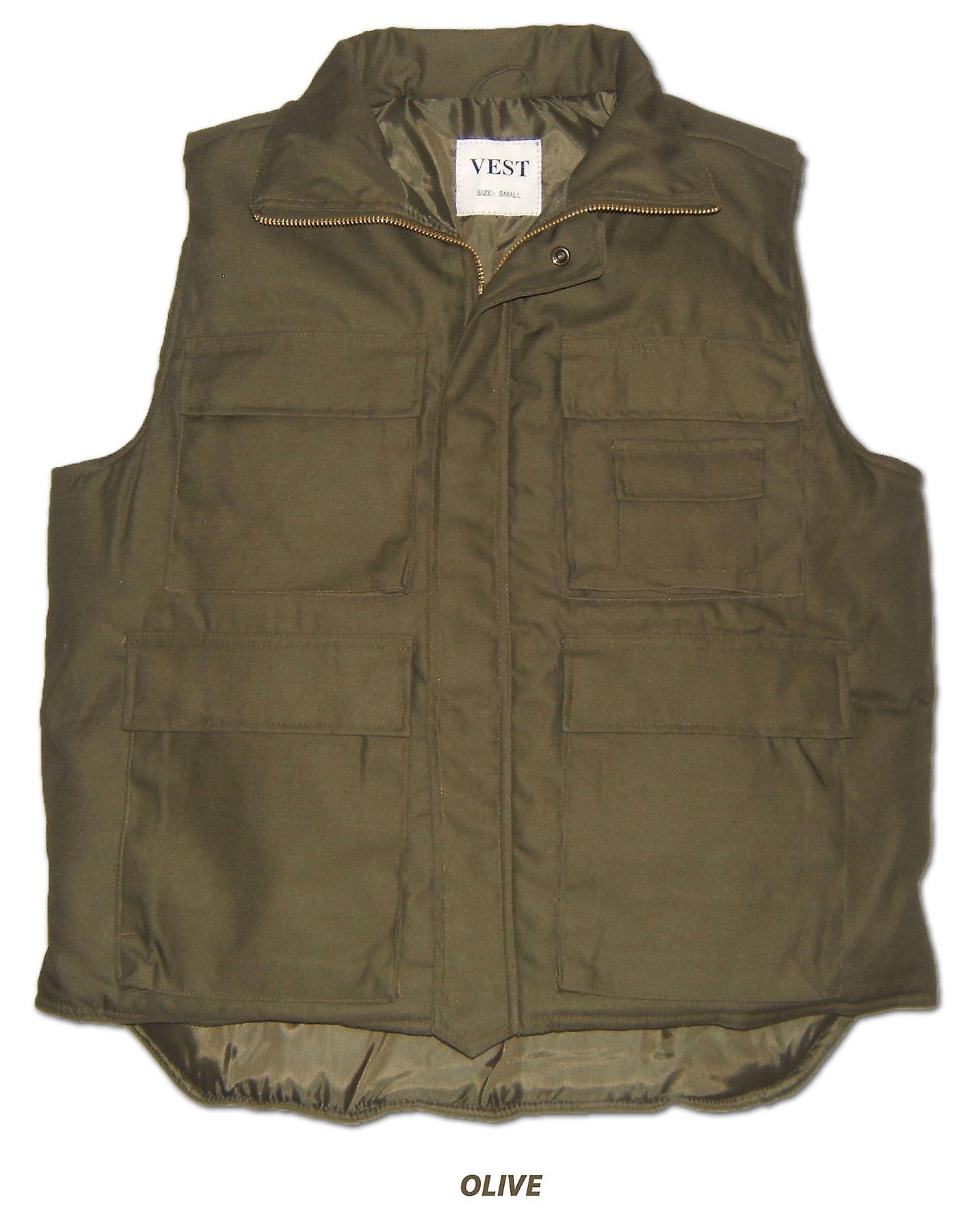 Multi Pocket párnázott test melegítő mellény