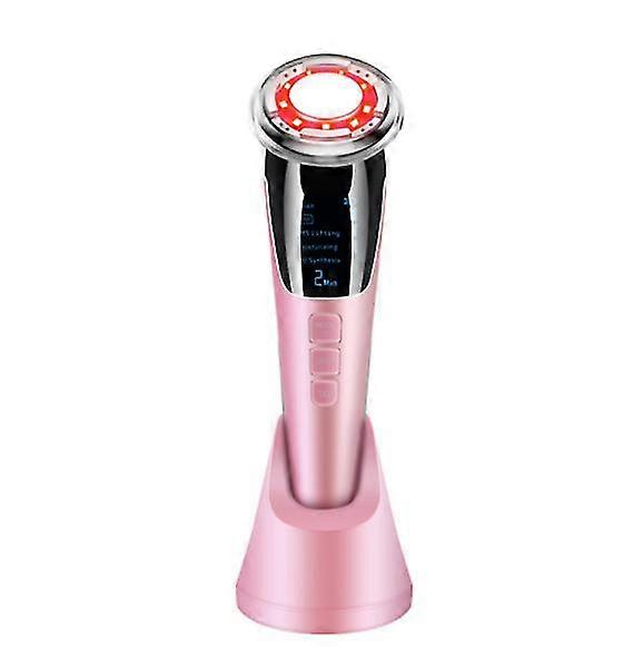 ems micro-current beauty machine, phot apy hot and cold massager(pink)
