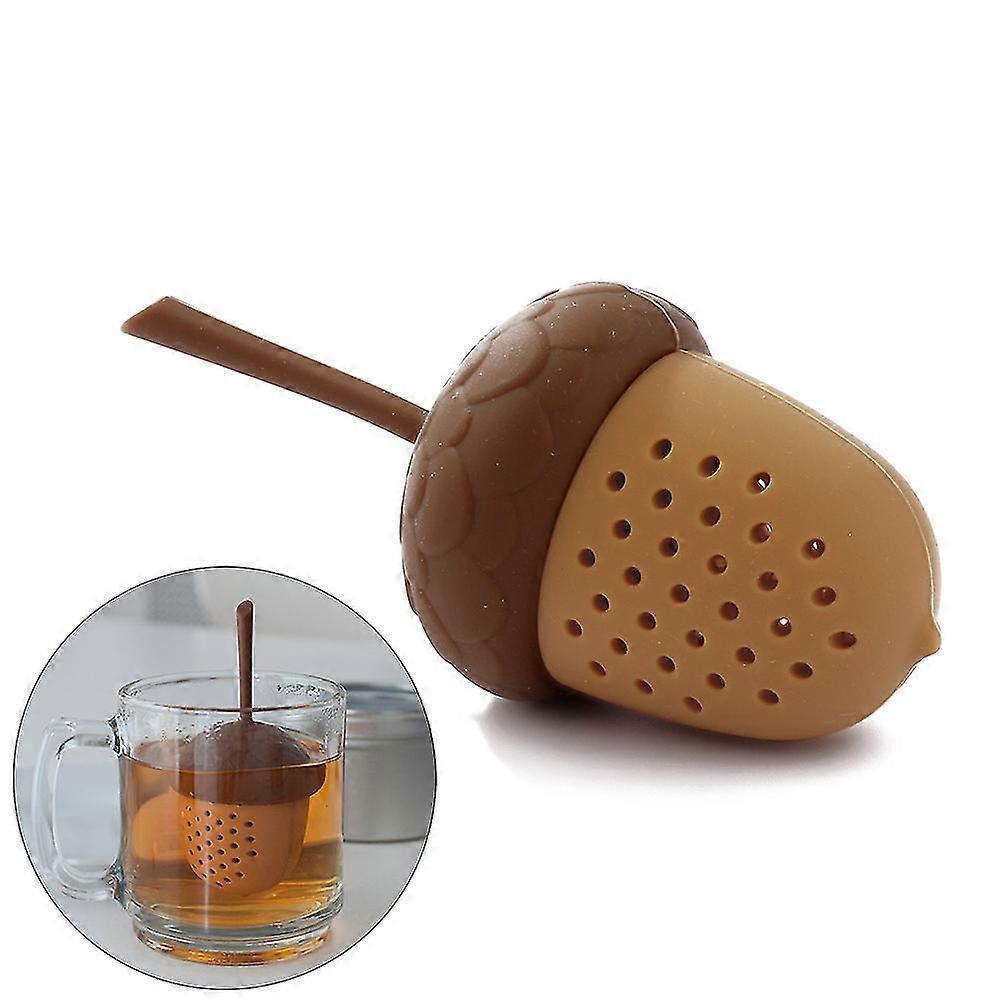 Rubber Mini Pine Cones Shape Tea Strainer Silicone Loose Tea Leaf Infuser
