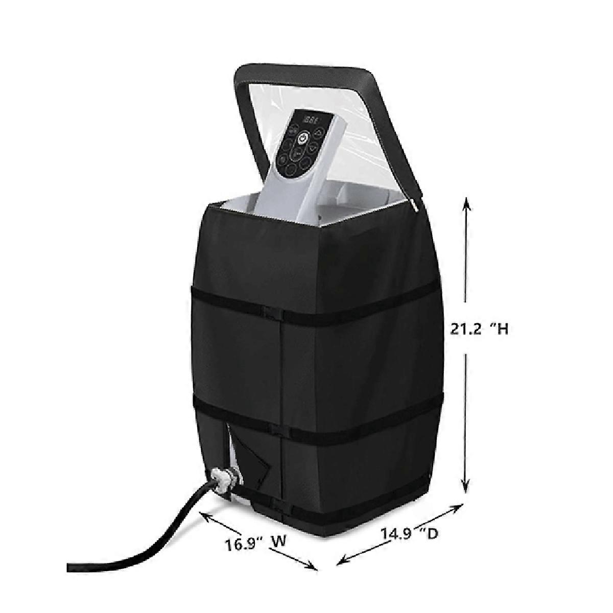Hot Tub Spa Heater Pump Cover with Transparent PVC Top Window for Multiple Hot Tub Spa Heater Pump