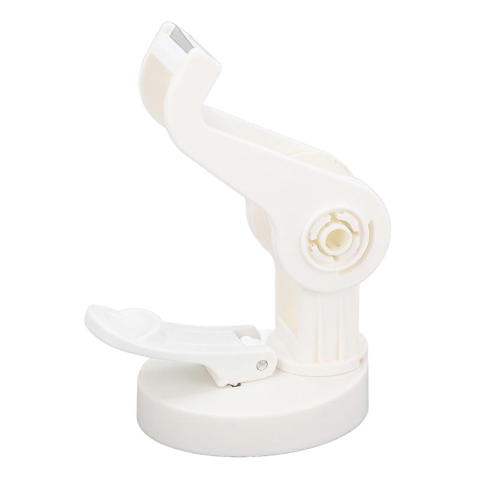 Adjustable Desktop Tape Dispenser: Suction Cup Holder for Easy Use - White