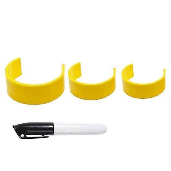 3Pcs/Set Pill Bottle Label Clip with Marker Pen Easy Identification Pill Container Label Clamp 10-60