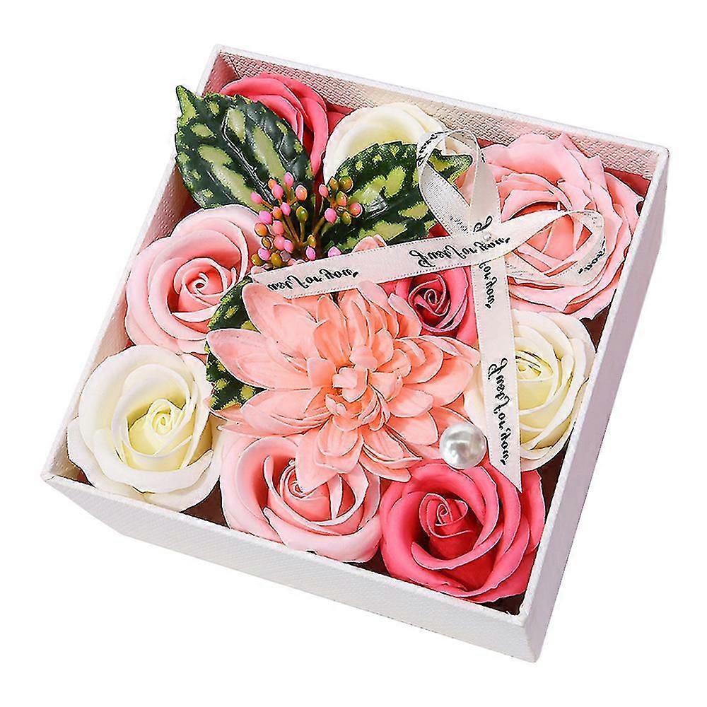 Artificial Flowers Box Set For Wedding Bridesmaid Bridal Bouquets Centerpieces Party e Decoration, Gift