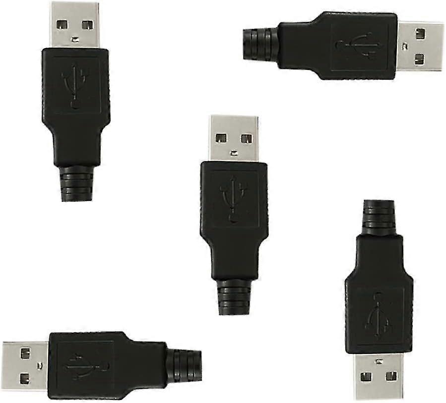 10 مجموعات USB نوع A 4 دبوس ذكر جاك موصل محول التوصيل مقبس موصل لوحة لحام لحام DIY USB امدادات الطاقة اللوح