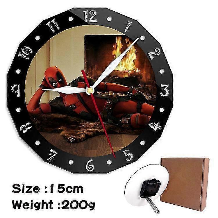 Deadpool pattern creative clock, wall clock suitable for bedroom decoration 5