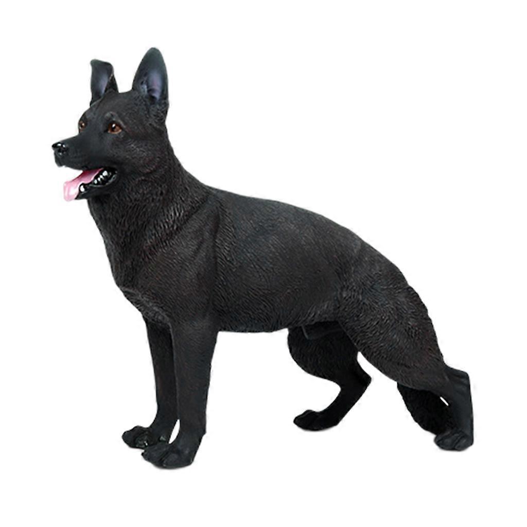 Simulation German Shepherd Dog Toys Christmas Figurines Accessories Military Soldiers Surface Texture Clear Toys