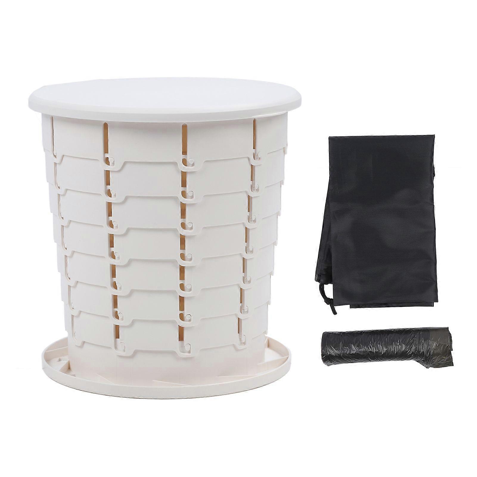 Retractable Portable Toilet 380lbs Load Capacity Versatile Adjustable Folding Camping Travel Toilet for Car RV Boat MK1715