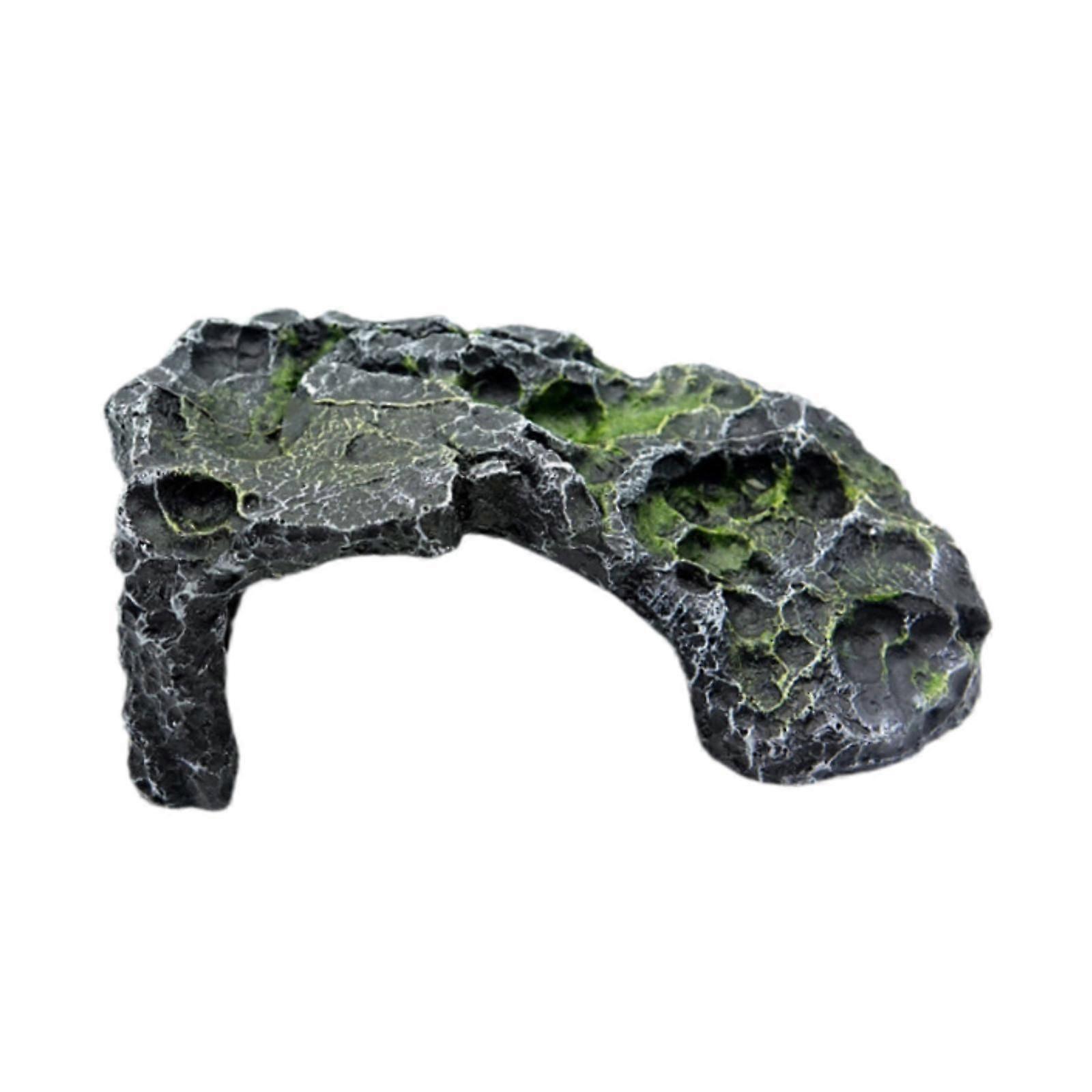 Reptile Hideout Decor Turtle Basking Platform for Reptile Turtles Amphibians 16cmx9cmx6cm