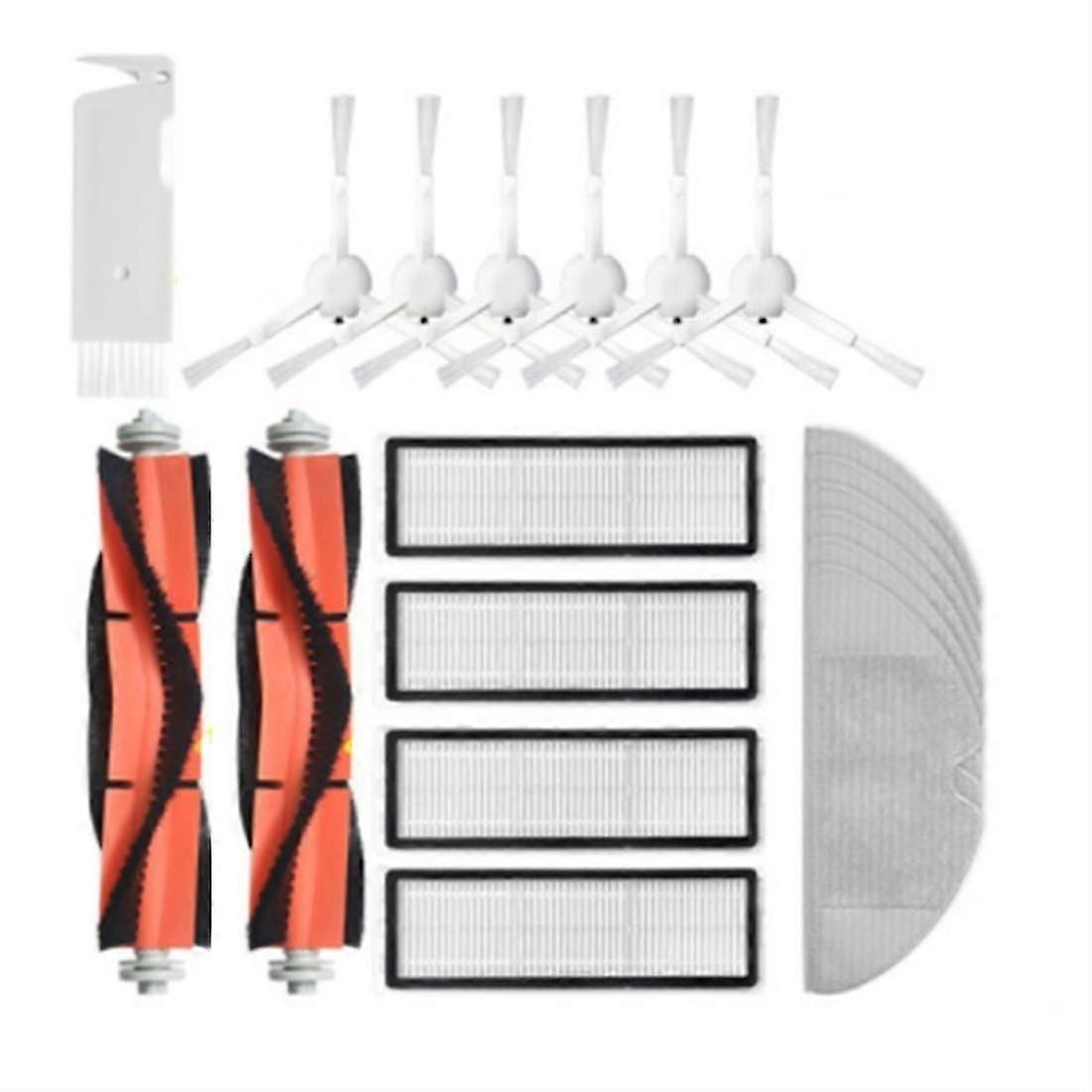 1set Main Roller + Side Brush + Hepa Filter + Mopping Cloth
