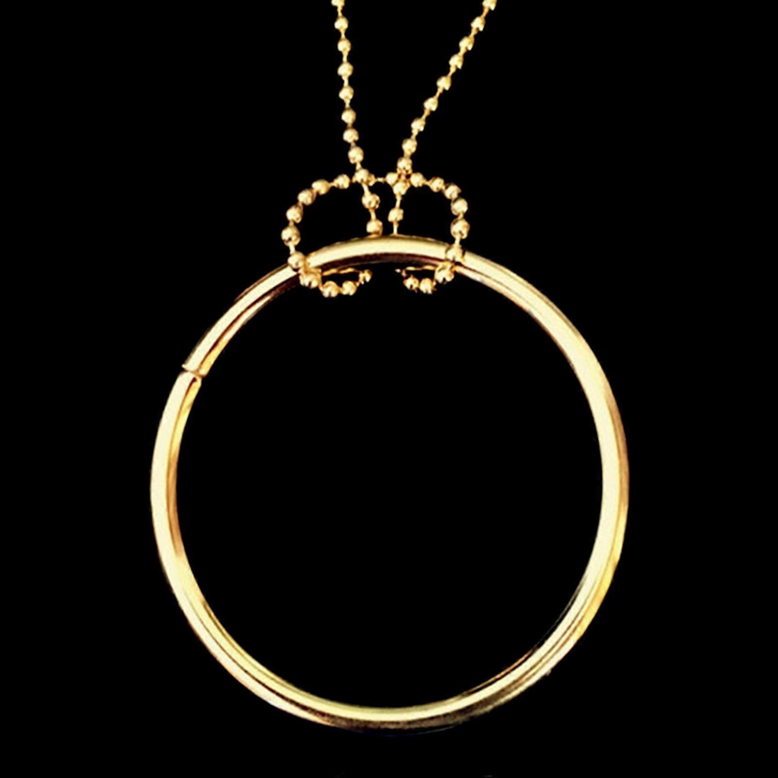 Steel Magic Ring And Chain Tricks Props Ring of Tomorrow Durable Easy To Learn Interactive Puzzle Toys Gift