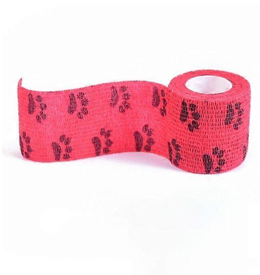 (Red Bottom Black Claw 10CM)Pet Self-Adhesive Bandage