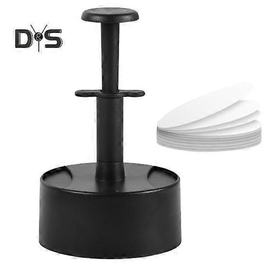 Round Burger Meat Press with Silicone Paper Easy to Use Manual Kitchen Tool for Perfectly Shaped Patties Burger Press