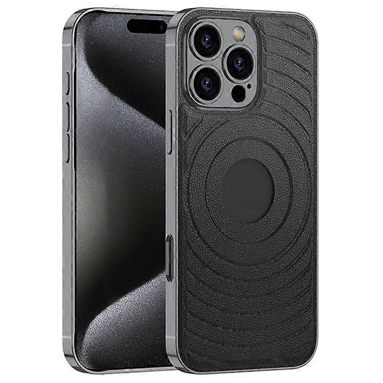 GKK Compatible For iPhone 16 Pro Max Case Compatible with MagSafe LOGO View TPU+PU Phone Protector