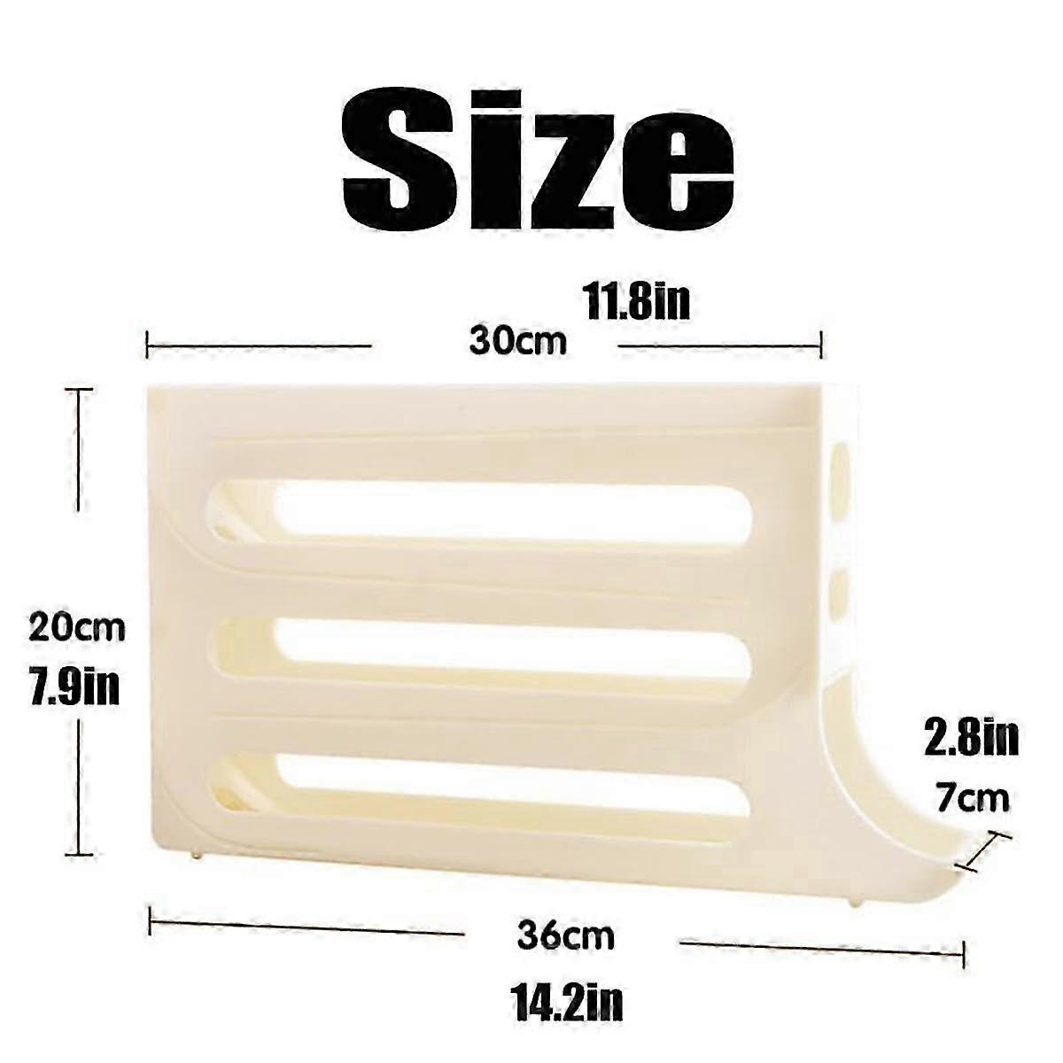 4 Tiers Egg Holder compatible Fridge,Egg Holder compatible Refrigerator, Eggs Dispenser Auto Rolling