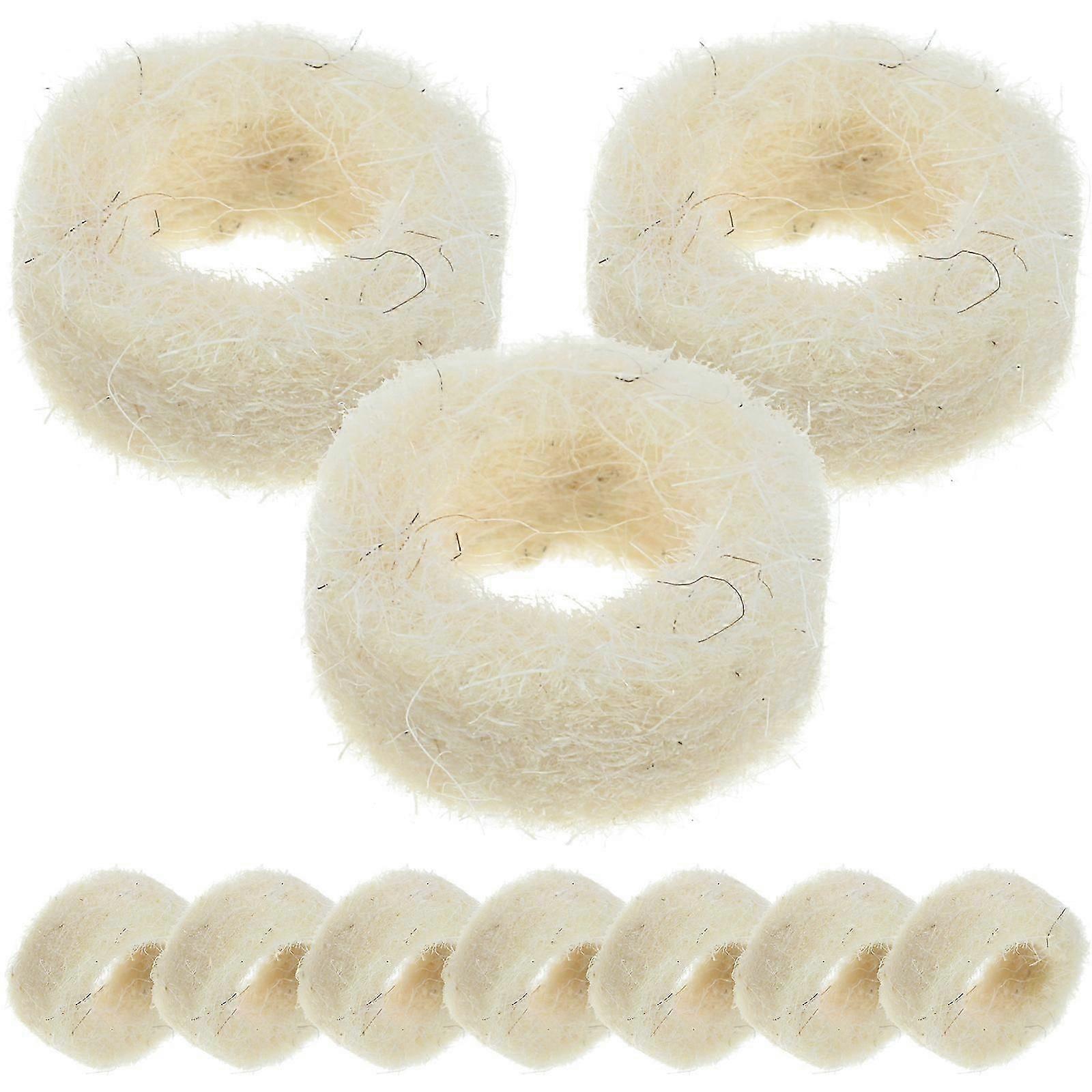 100pcs Felt Washers Replacement Round Washers Felt Pads Mechanical Replacement Accessories