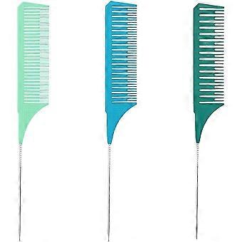 2024 3Pcs Highlighting Combs Rat Tail Combs Salon Hairdressing Combs compatible Women and Men