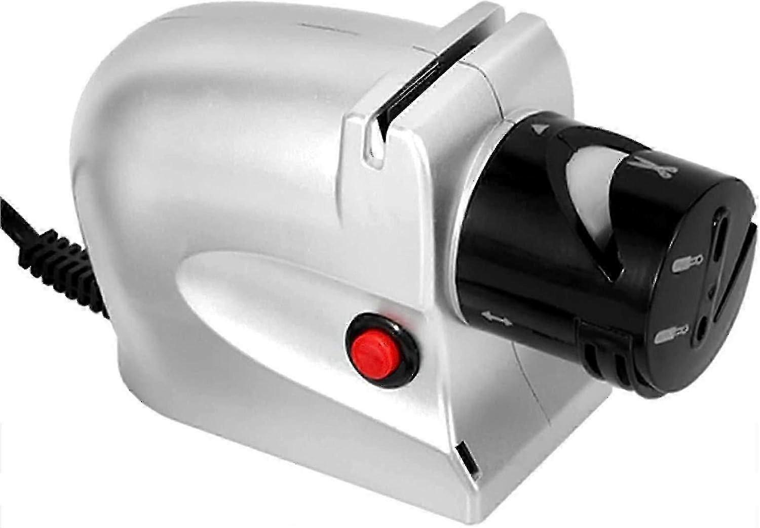 Electric Knife Sharpener - Non-slip Base for Knives, Scissors, and Screwdrivers