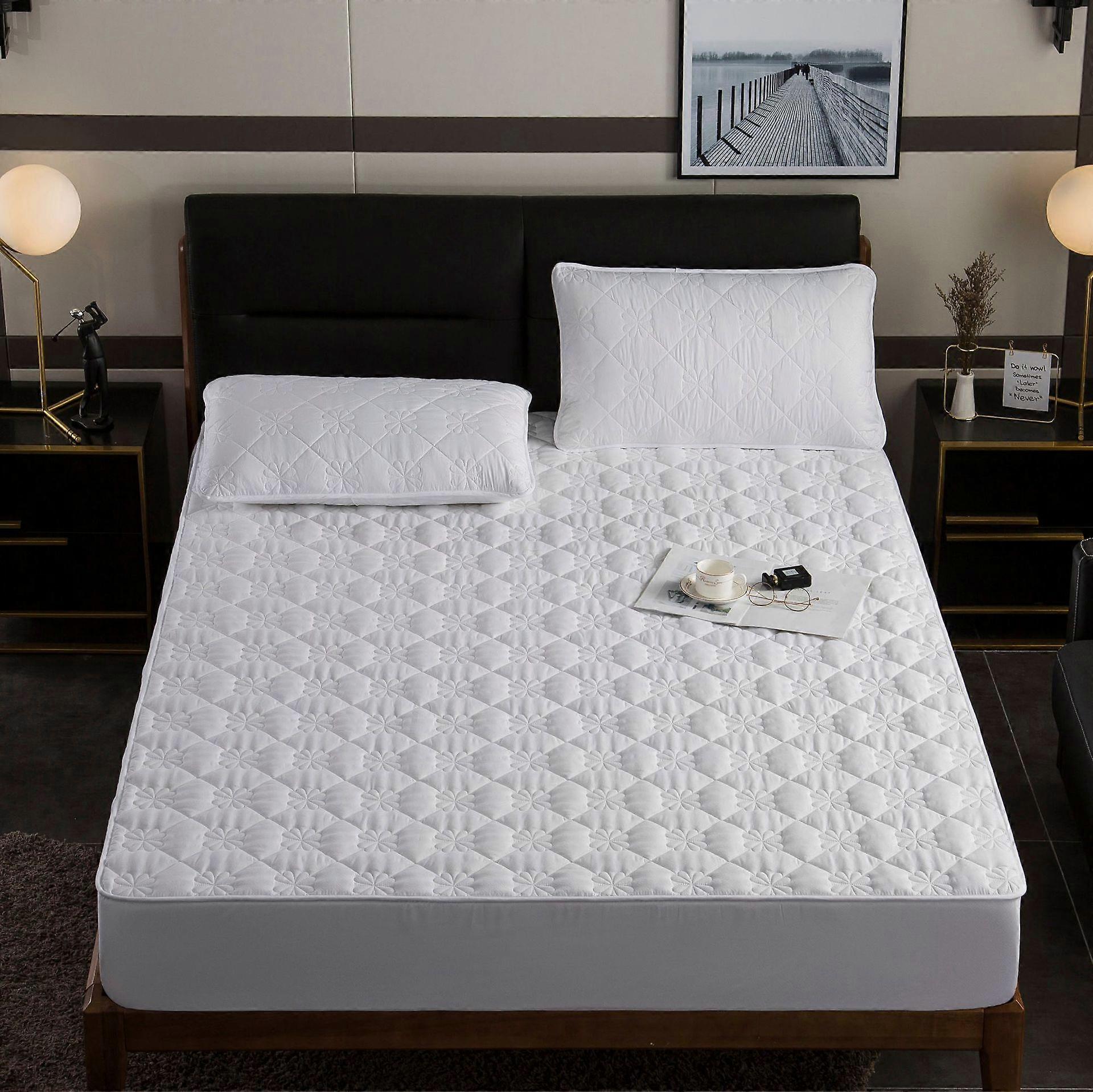 Universal Cotton Four-leaf Clover Bedsure Hypoallergenic Antibacterial Mattress Pad, Non-slip Breathable Ultra Soft Quilted Mattress Protector Cover