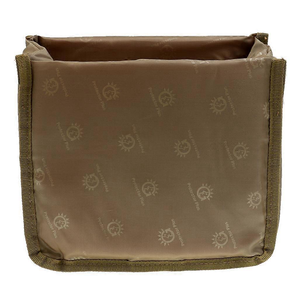 New Partition Padded Camera Bag SLR DSLR Insert Protection Case Brown Large