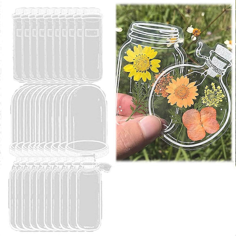 Reliable Material For Your Reading Adventures, Clear Floral Bookmarks, Wide Application From Books To Decorations, Beautiful Flower Page Clips To