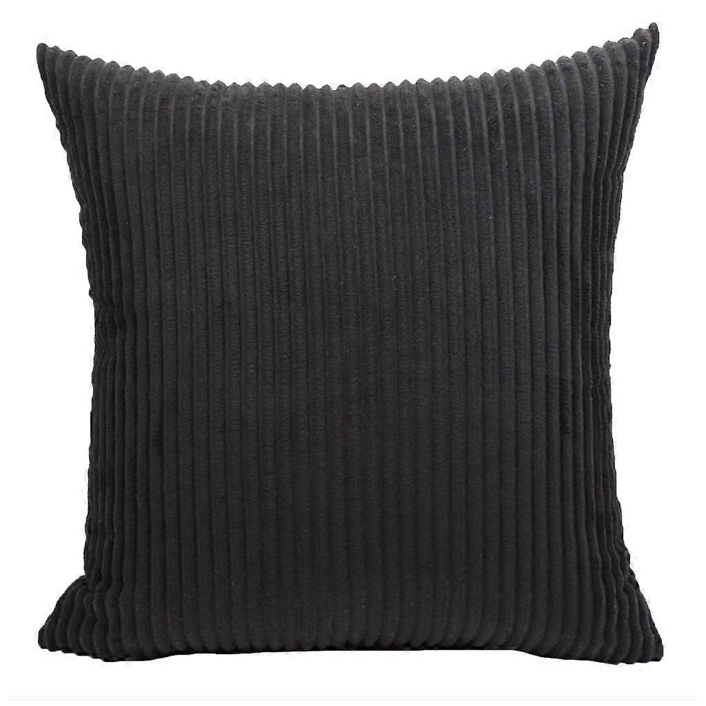 Throw Pillow for Couch Sofa Bed Comfortable Soft Solid Corduroy Striped Both 
