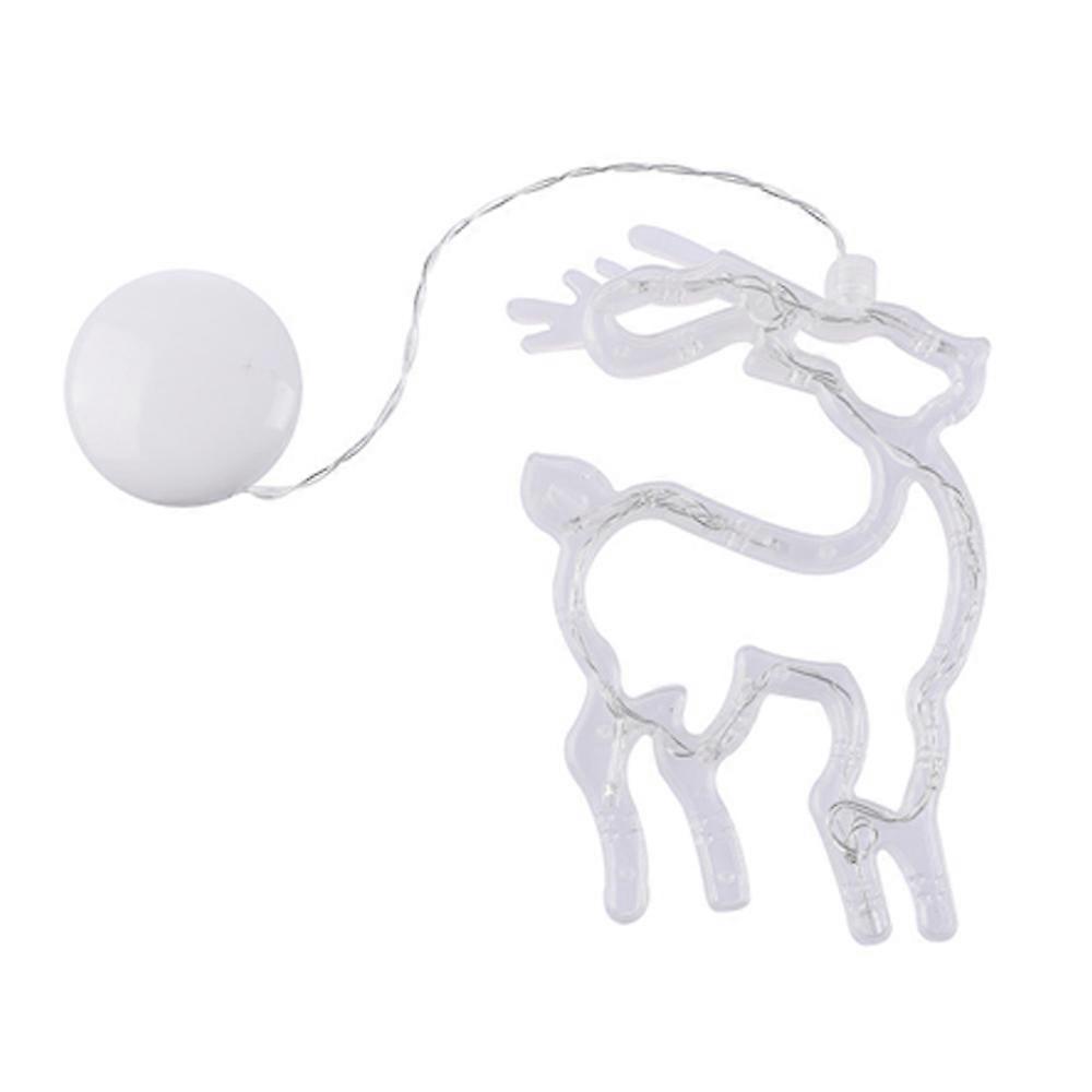 Christmas Elements Battery Powered Window Decor, Warm White Lighting Adds Festive Glow To Your Space, Suction Cup For Easy Installation On Any Smooth