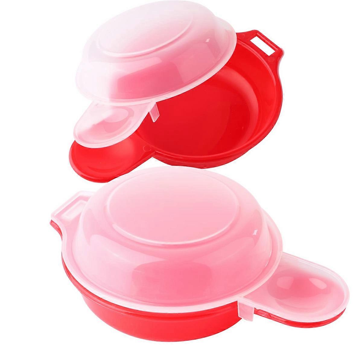 2 ensembles de cuiseur à œufs à micro-ondes, 1 minute rapide œuf hamburger omelette maker outil de cuisine