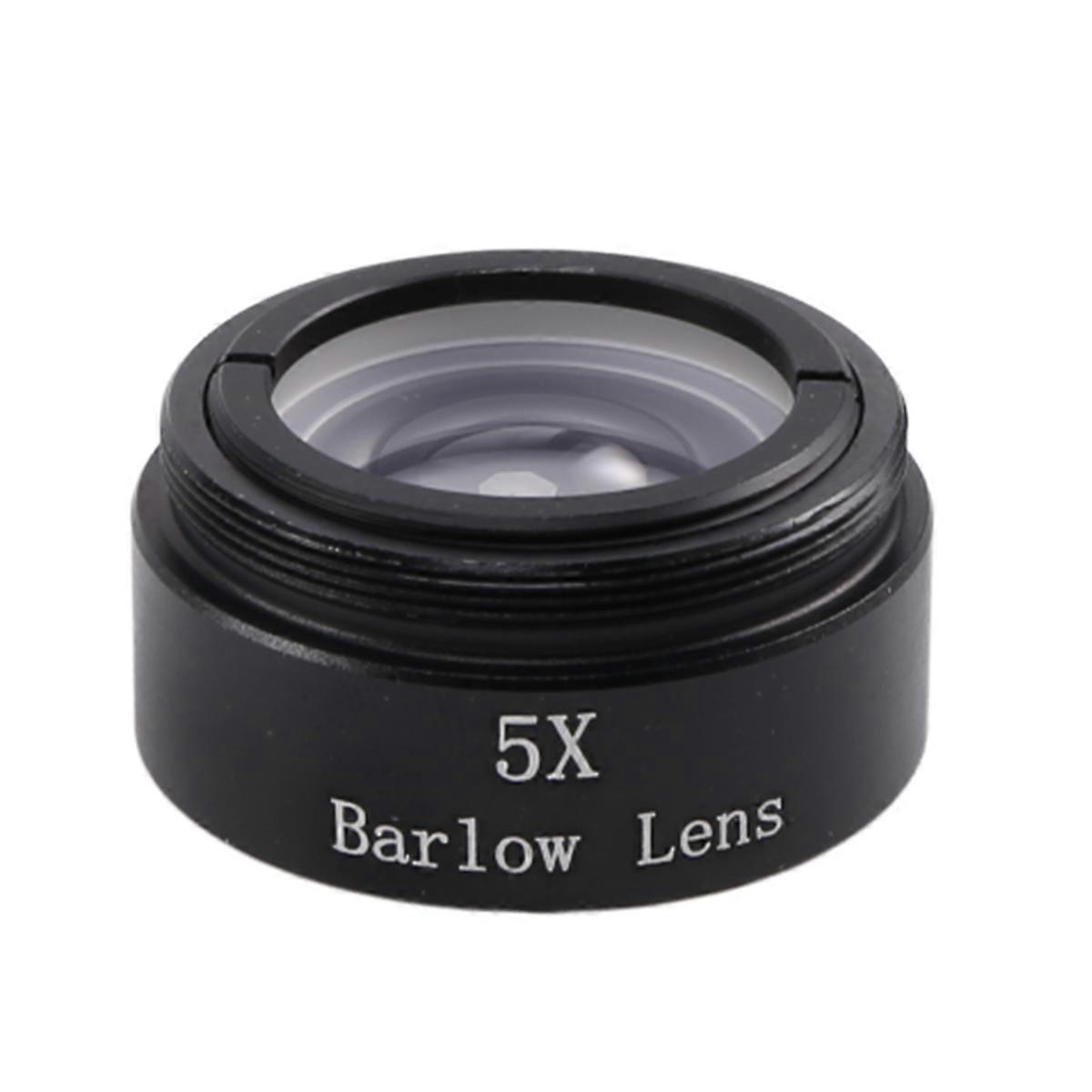 Barlow Lens 5X for Any M28X0.6 1.25inch Telescope Eyepiece or Camera