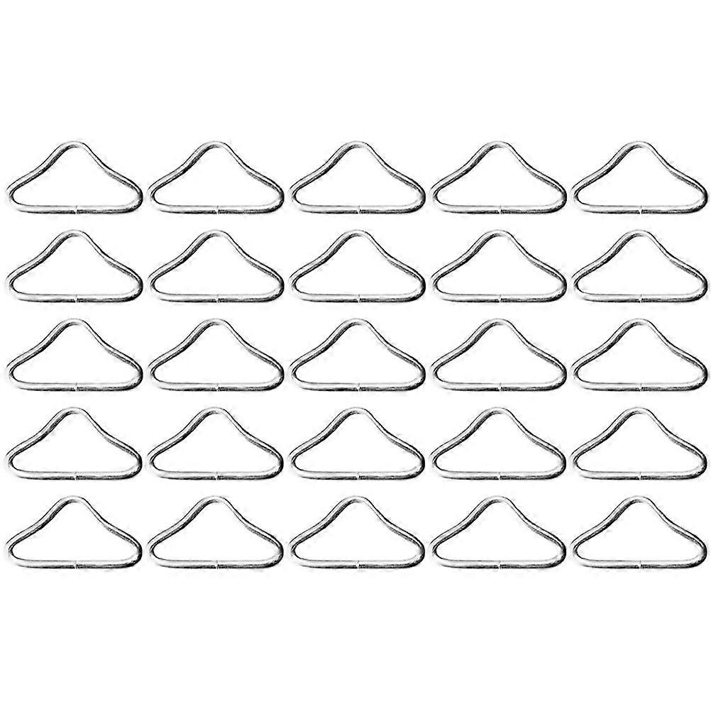 30pcs Trampoline Triangle Buckles Metal Triangle Ring Buckles Triangle Ring Connectors Webbing Clasps