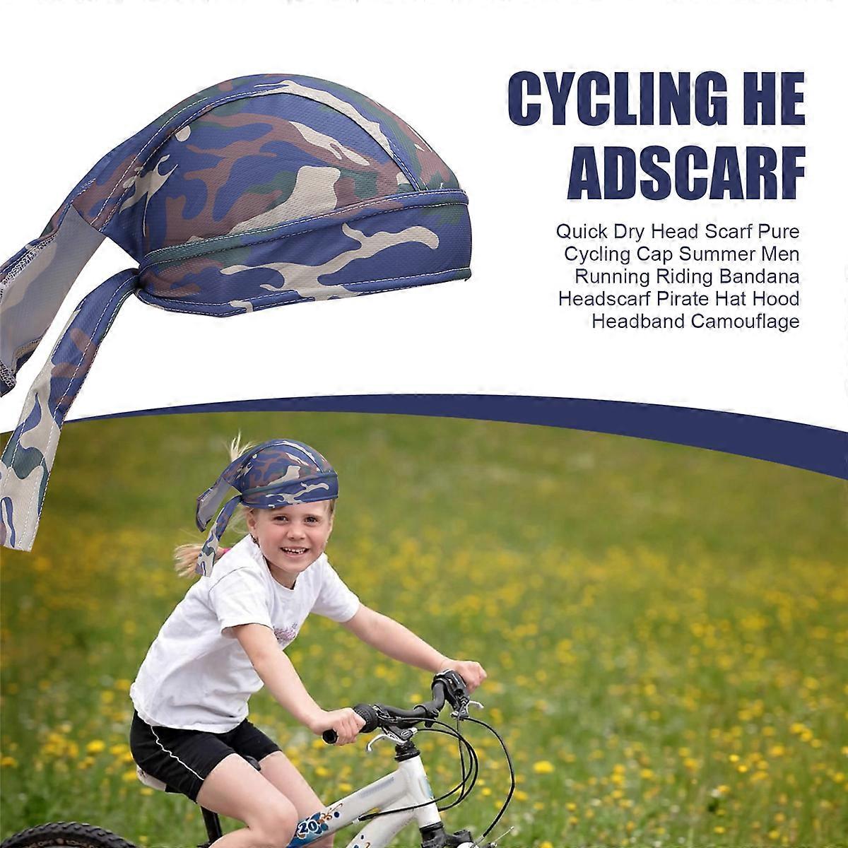 Quick Dry Head Scarf Pure Cycling Cap Summer Men Headband Camouflage