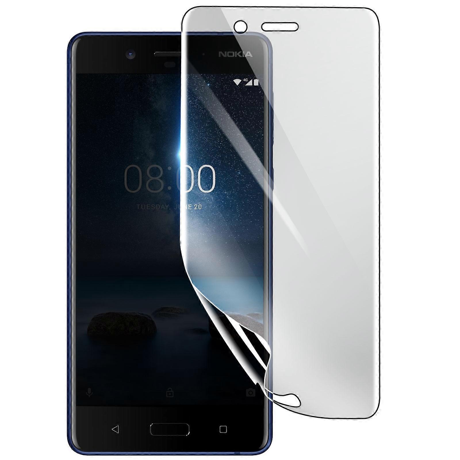 Shockproof Hydrogel Screen Protector for Nokia 8, Transparent