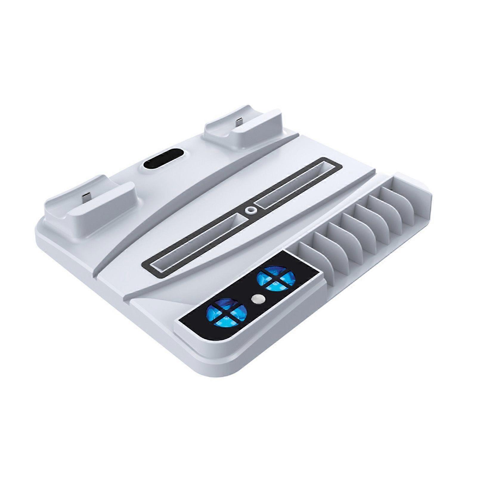 Charging Station Dock with Dual Controller Charger Ports for PS5 DE/UHD Host