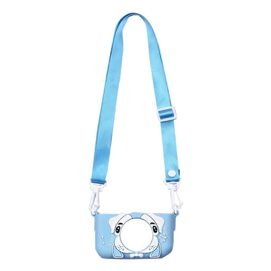 Cover Case- Children Camera Silicone Shell Mini Adjustable Cartoon Shape Bag