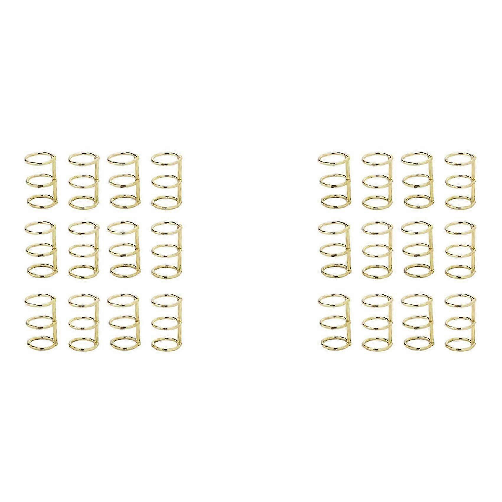 24 Pcs 3 Ring Book Rings Leaf Binders Office Book Rings Snap Split Hinged 20mm Inner Diameter Book
