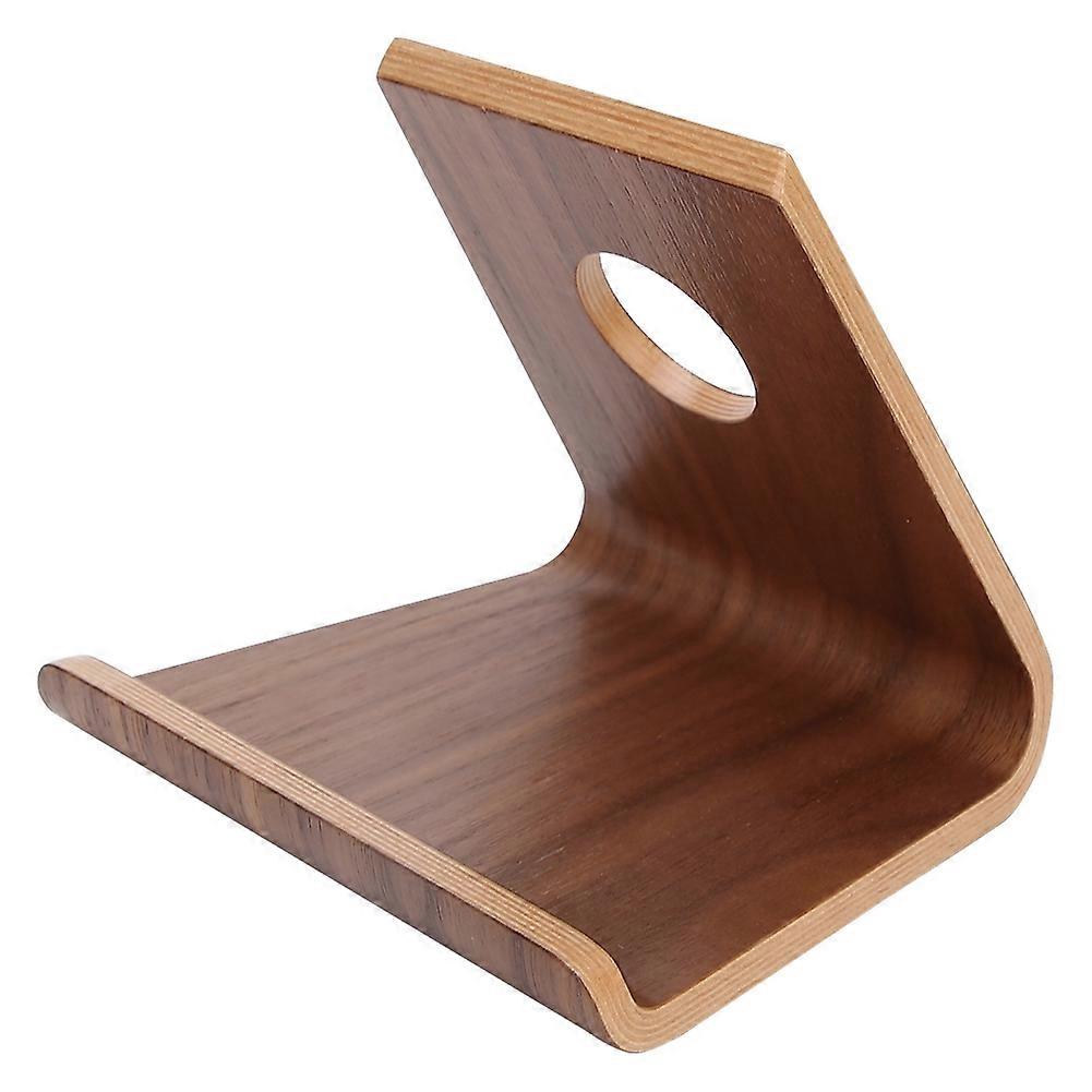 Wooden Nut Brown Double Sides Desktop Tablet PC Mobile Phone Stand Support Bracket for ipad