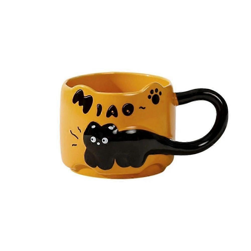 Cat Cat Stacked Cup,Cute Stackable Coffee Mugs,Ceramic Funny Animal Coffee Mugs