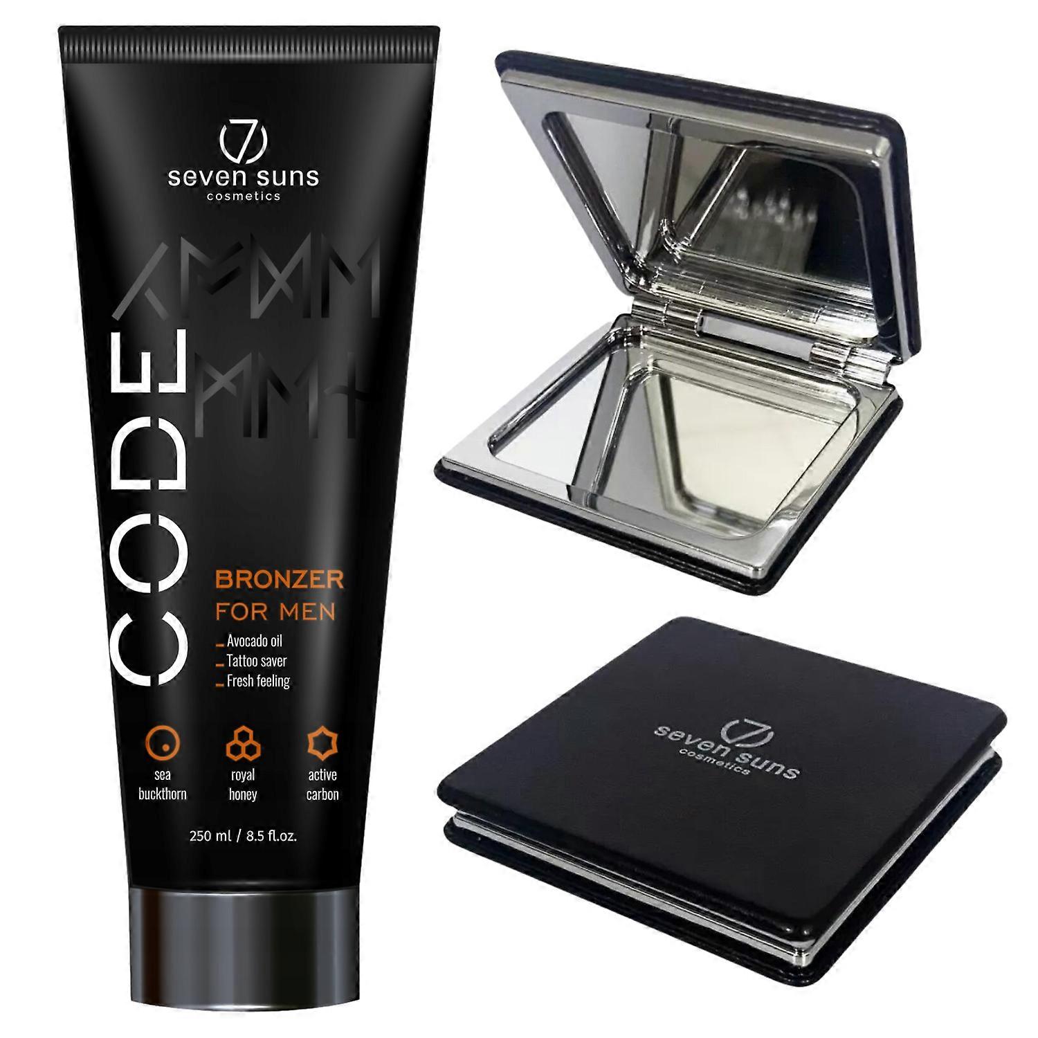 7suns Code Bronzer Para Homens 250ml + Espelho Duplo Grátis