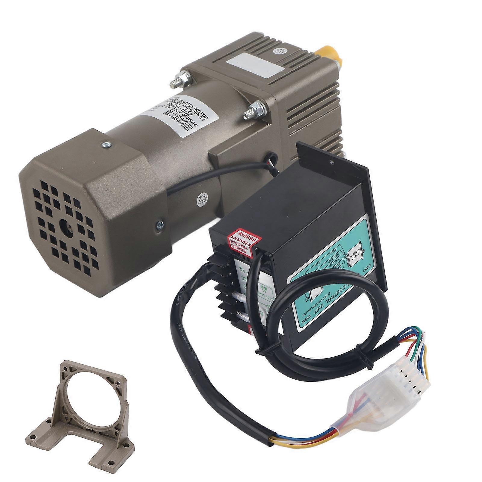 AC 220V 90W Single Phase Asynchronous Gear Motor Deceleration Adjustable Speed(50K)