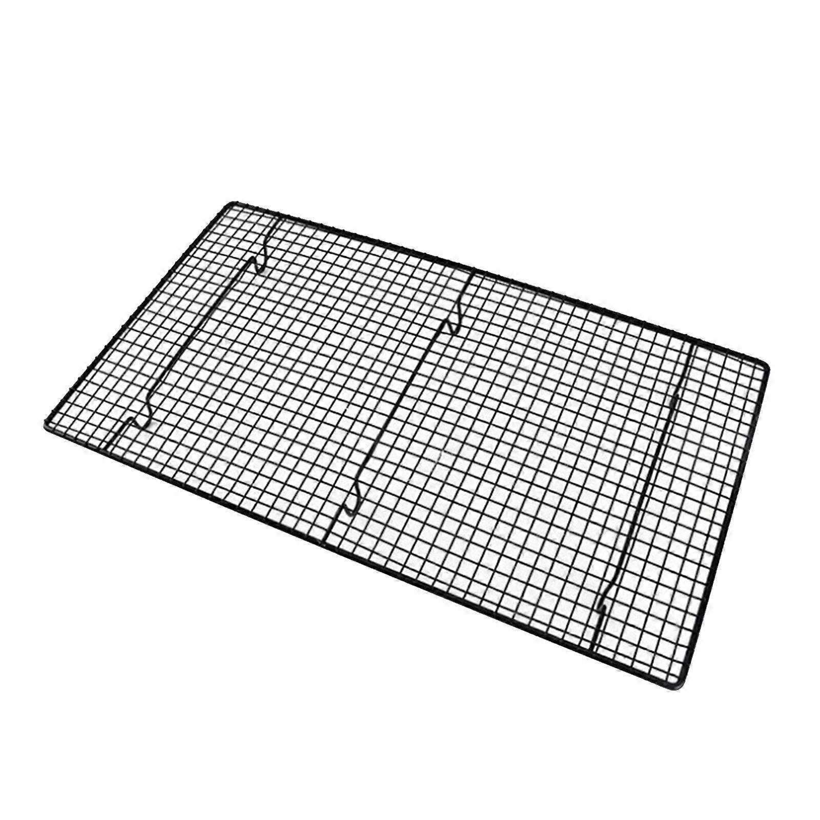 Portable BBQ Net Foldable Grilling Meah Iron Material Non Stick Bread Cooling Rack for Outdoor Camping and Picnic