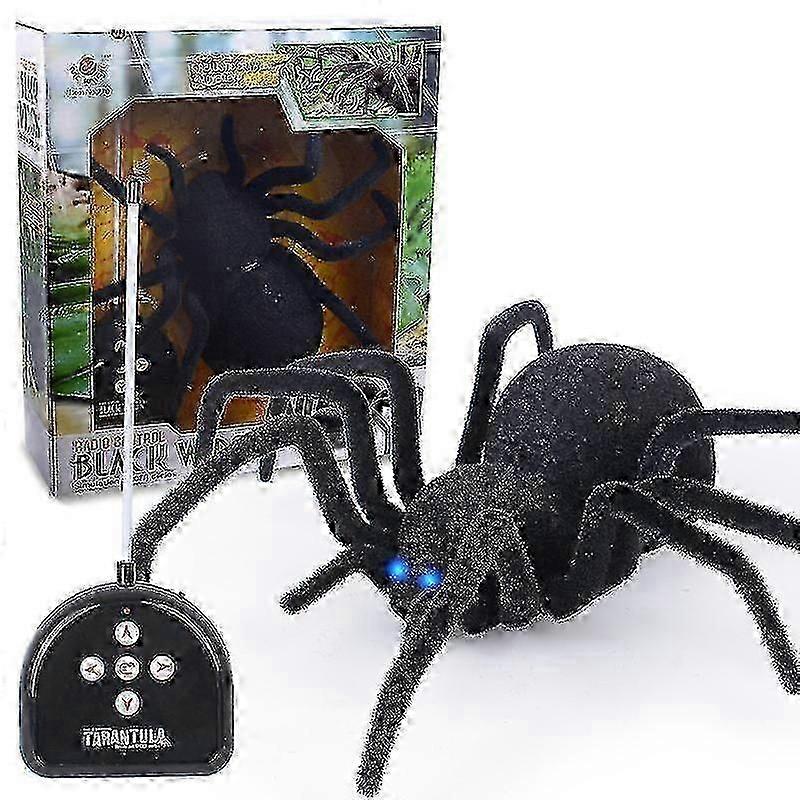 Wireless Remote Control Spider, Multi-function High Simulation Remote Control Two-way Four-way Spider Infrared Remote Control Tarantula Black Widow To