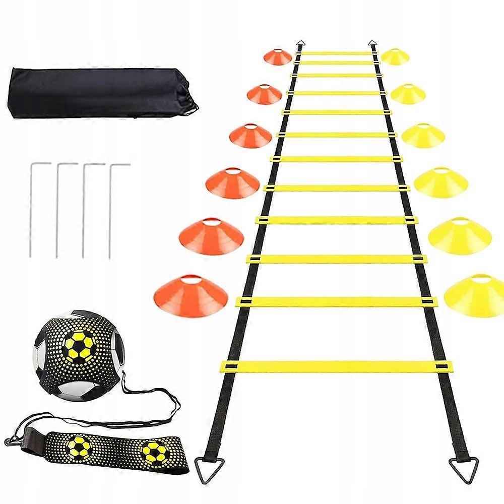 Accessori Scala di Coordinazione Per Allenamento Calcio 6 M Con 12 Coni