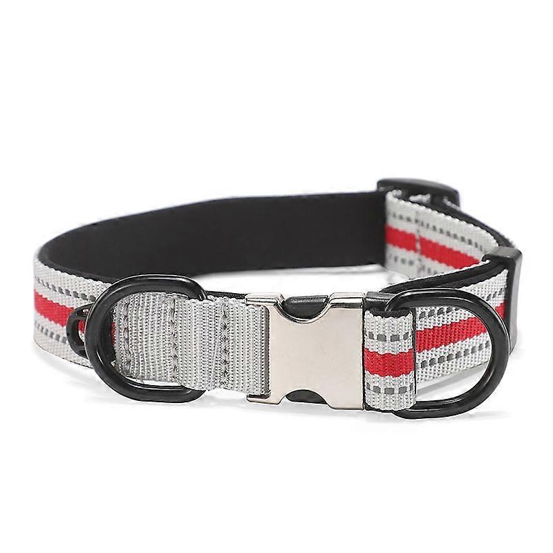 Dog Reflective Nylon Collar, Specification: L