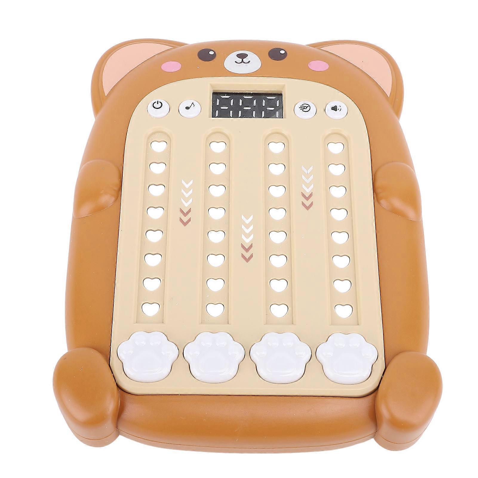 Rhythm Game Machine Music Challenge Rhythm Toy Quick Push Handheld Puzzle Game Machine for Children