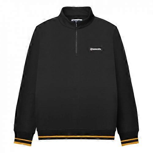 Lambretta Mens Tipped Quarter Zip Sweatshirt