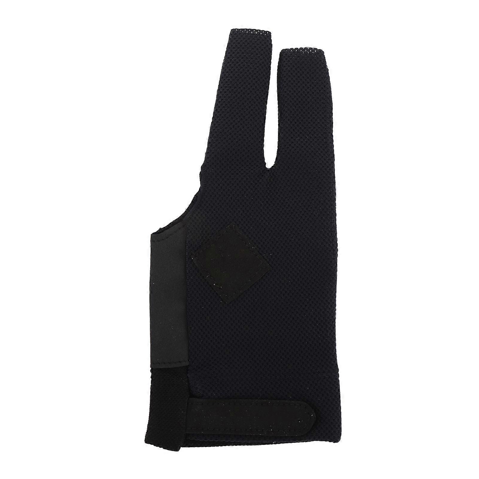 Billiard 3 Fingers Pool Breathable Anti Slip High Elasticity Snooker Cue Sport Glove with Hook and Loop for Women Men